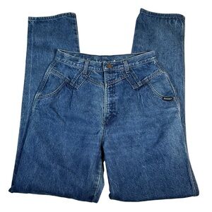 Rocky Mountain vintage western Jeans 90s‎ high rise dark wash bare back